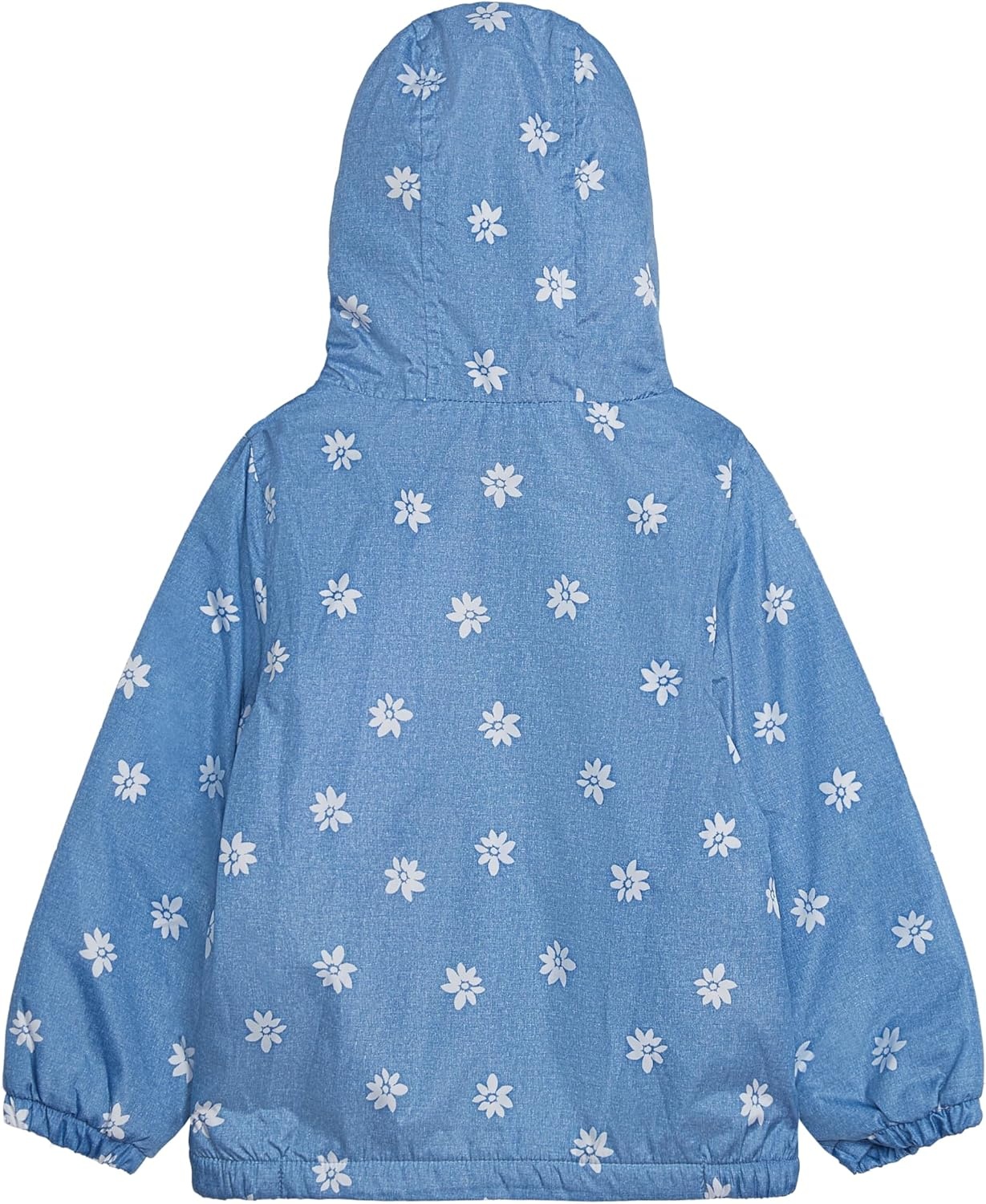 image:imageCarters Girls FleeceLined Midweight Hooded Jacket Baby Toddler and KidsChambray