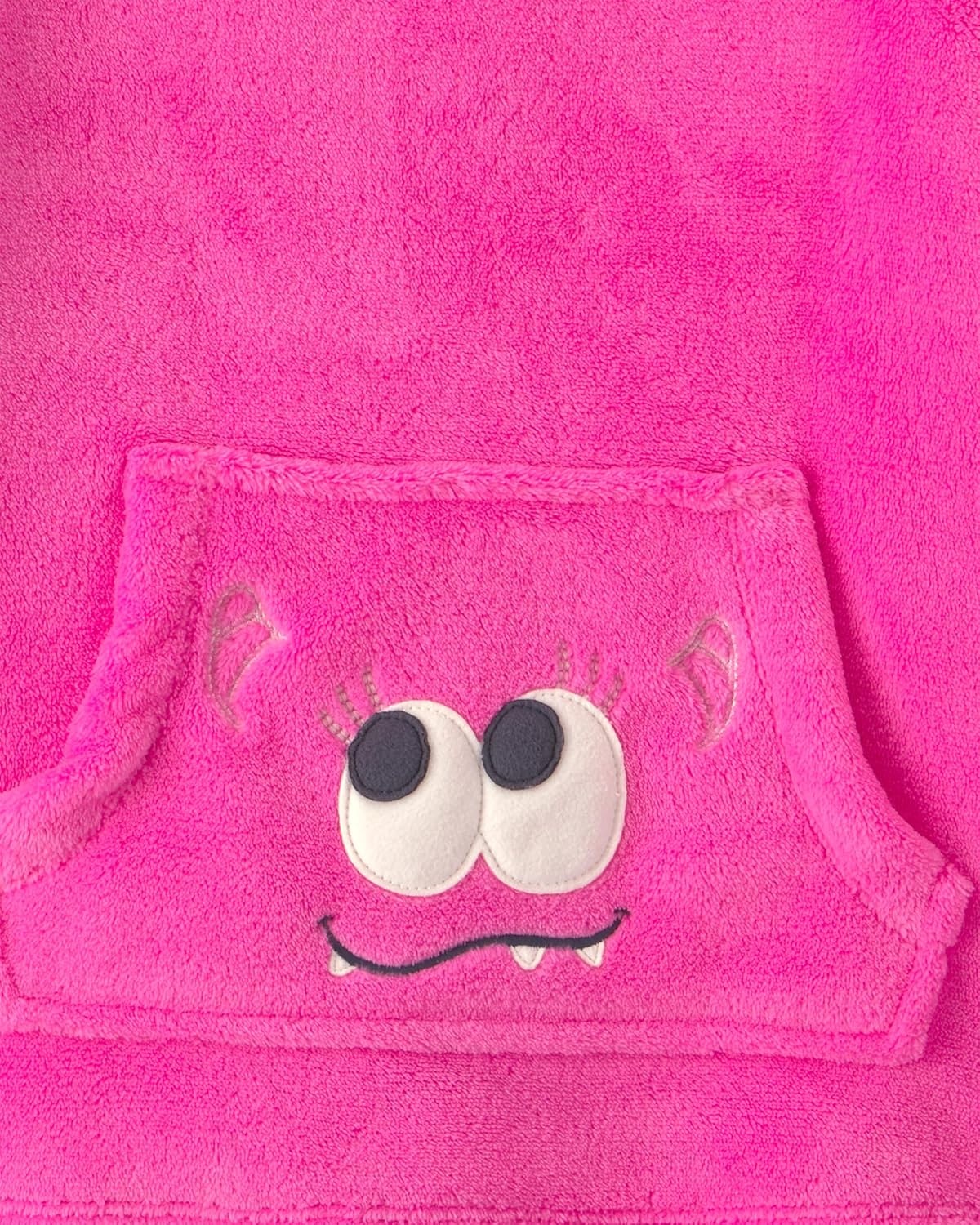 image:imageCarters Girls Oversized Fleece HoodiePink Monster