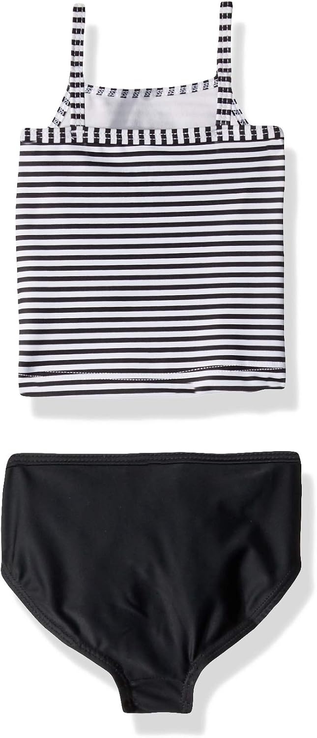 image:imageCarters Girls SwimsuitBlack Stripe