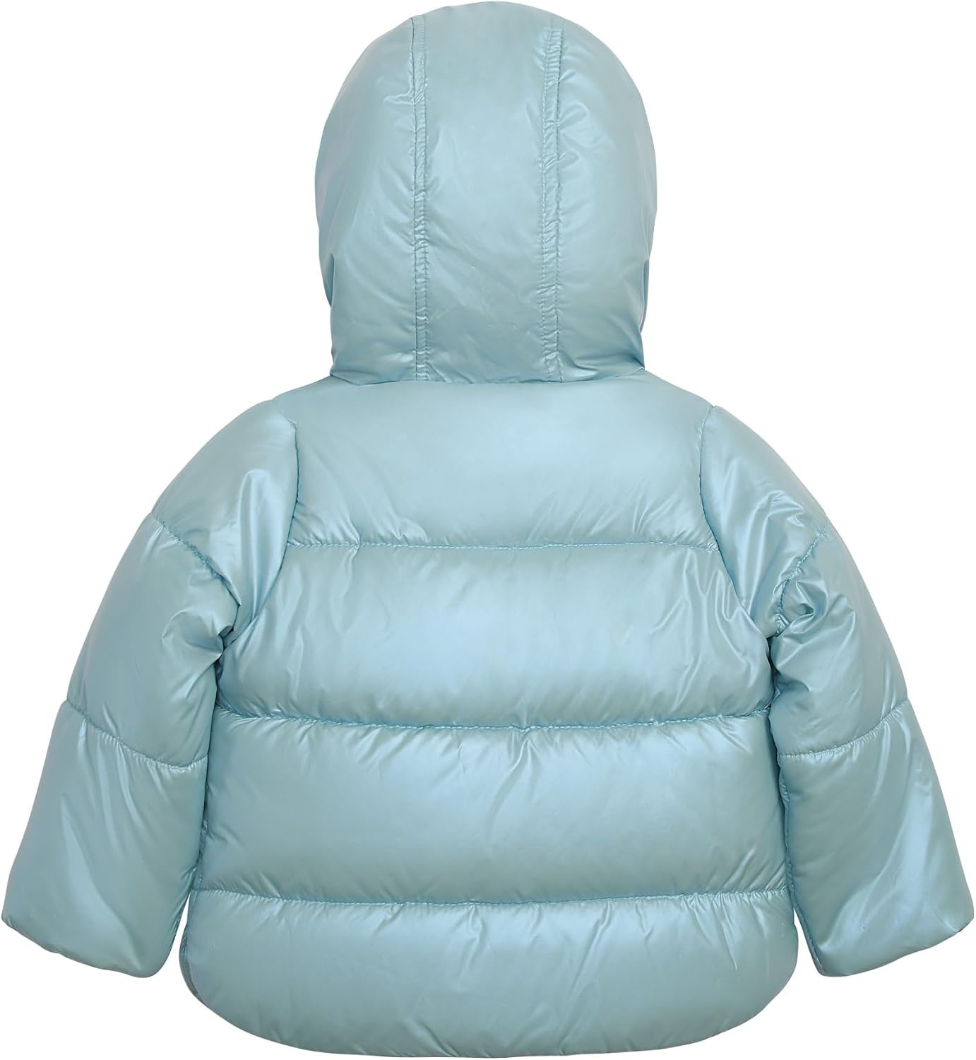 image:imageCarters Girls Winter Coat Puffer Jacket with Sherpa Lined HoodIridescent Blue