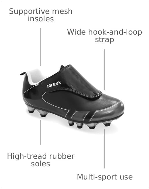 image:imageCarters Kids Fica Soccer ShoesBlack Cf22