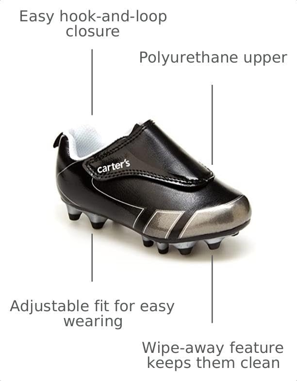 image:imageCarters Kids Fica Soccer ShoesBlackBlack