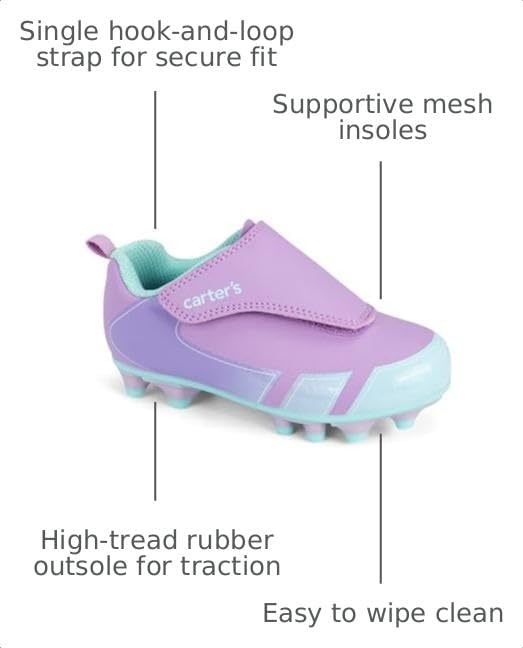 image:imageCarters Kids Fica Soccer ShoesLilac