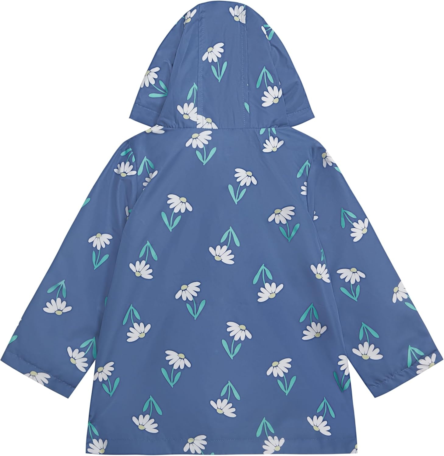 image:imageCarters Toddler amp Little Girls Midweight Fleece Lined Hooded Raincoat Rain JacketColor Changing Blue