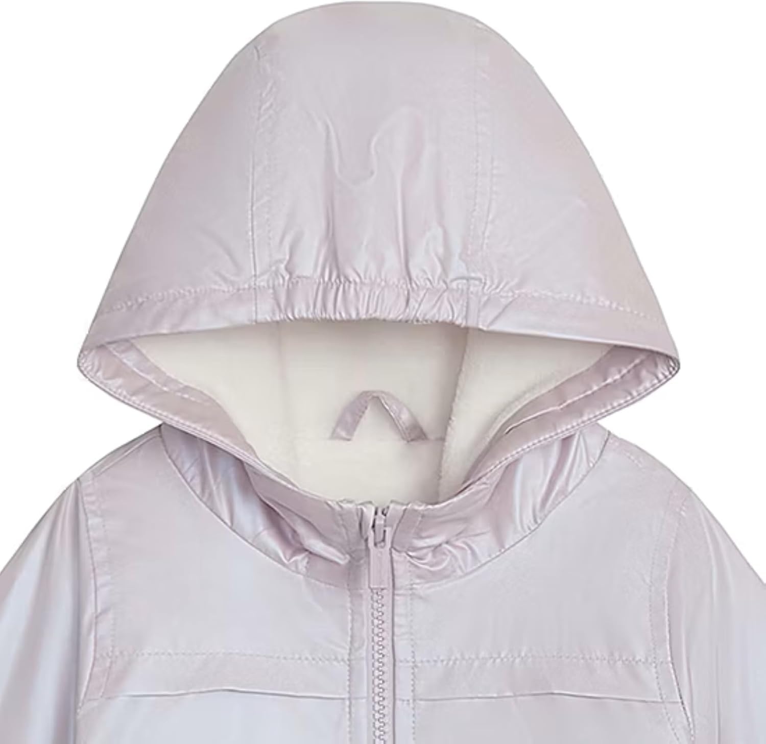 image:imageCarters Toddler amp Little Girls Midweight Fleece Lined Hooded Raincoat Rain JacketLilac