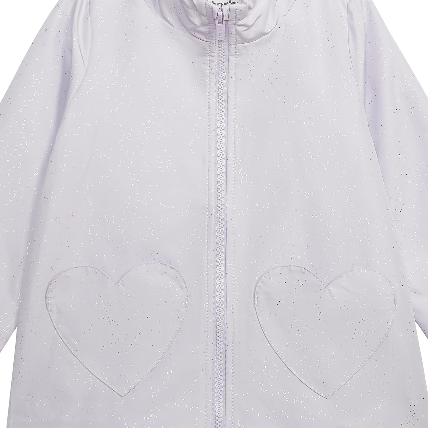 image:imageCarters Toddler amp Little Girls Midweight Fleece Lined Hooded Raincoat Rain JacketPurple