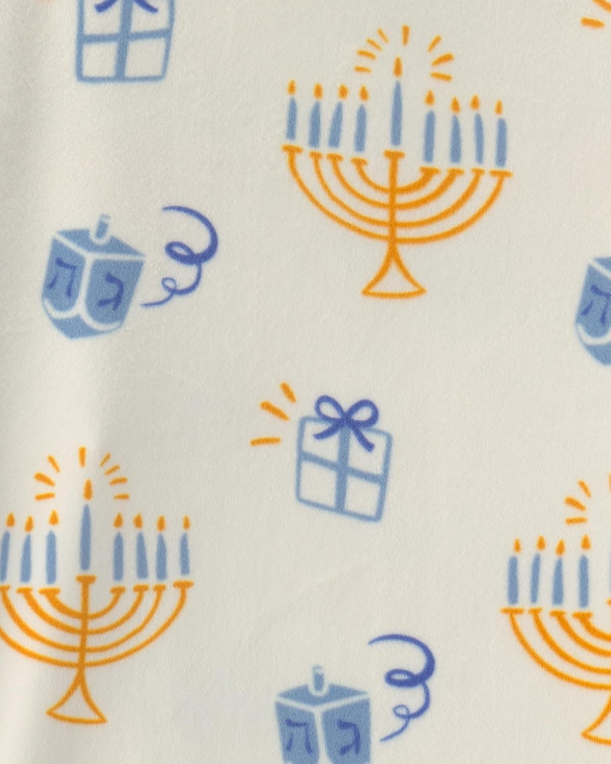 image:imageCarters Unisex Adult 2piece Fleece Holiday PjsHanukkah