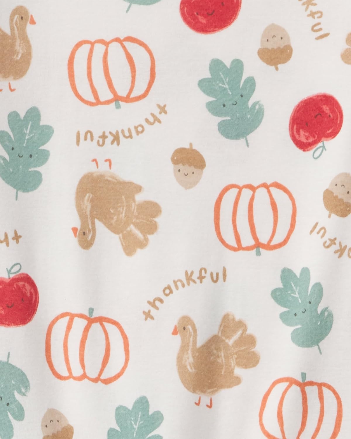 image:imageCarters babyboys 2piece Holiday Cotton PjThanksgiving Fam Print