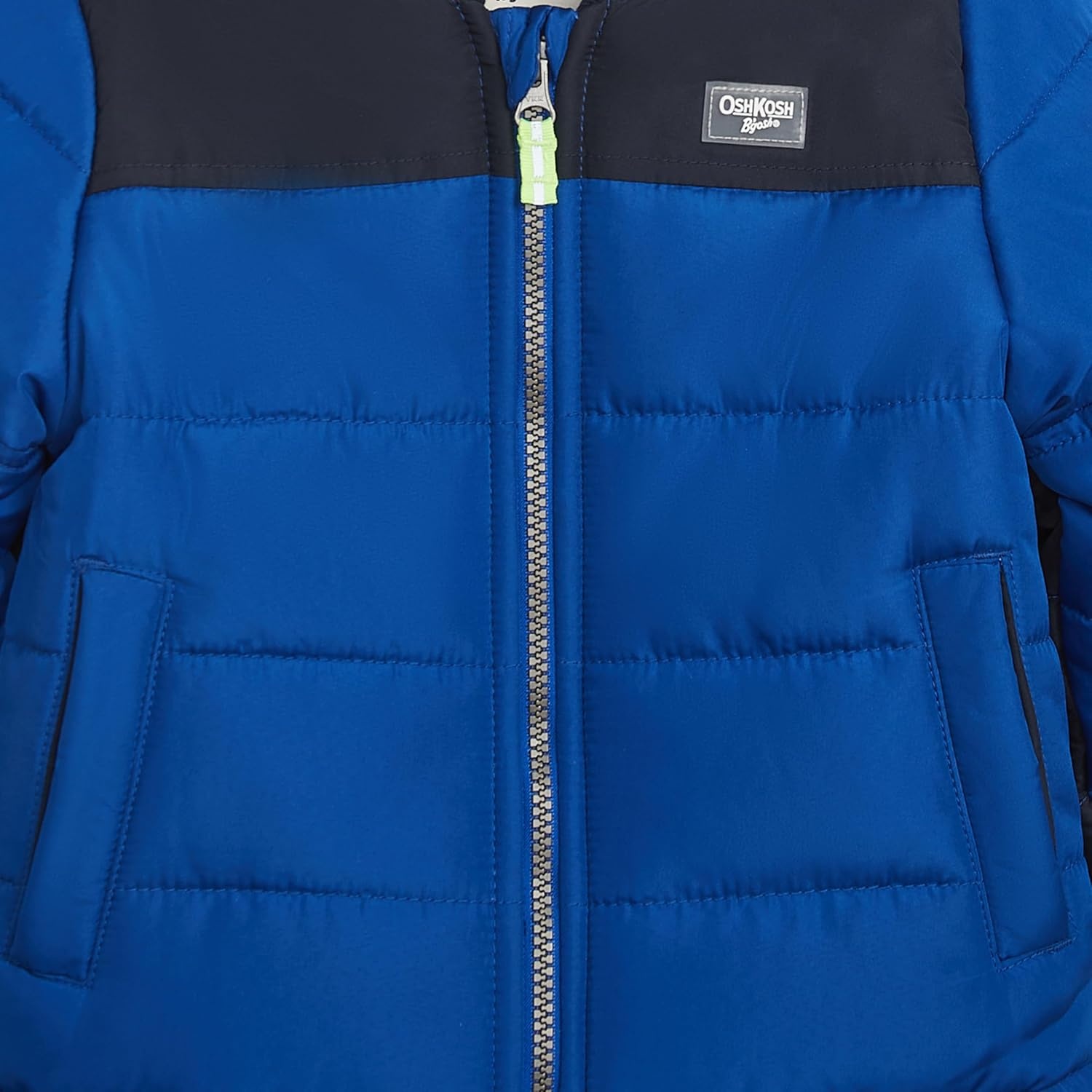 image:imageOSHKOSH BGOSH Baby Boys Fleecelined Hooded Puffer Jacket Winter CoatBlue