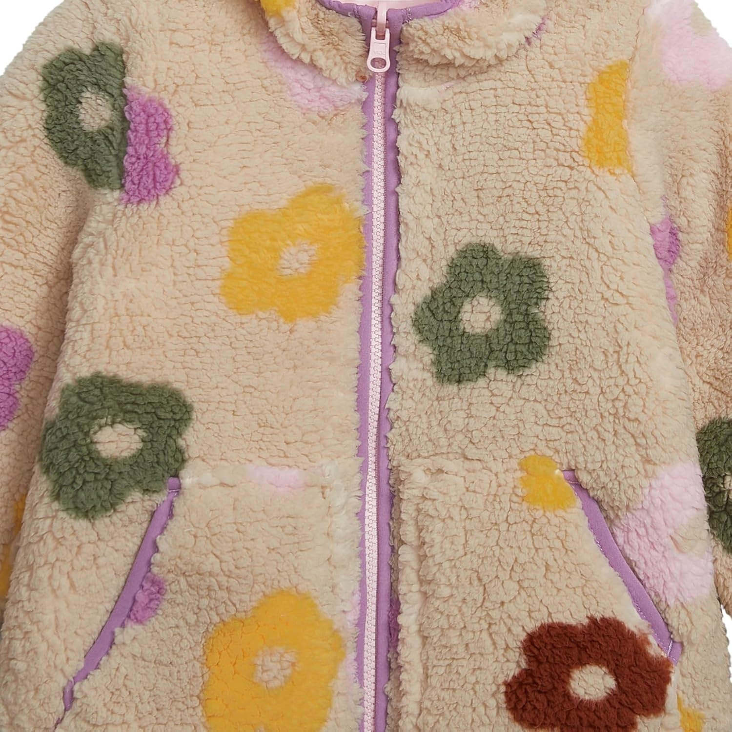 image:imageOSHKOSH BGOSH Baby Girls Reversible Sherpatopuffer Hooded JacketFloral