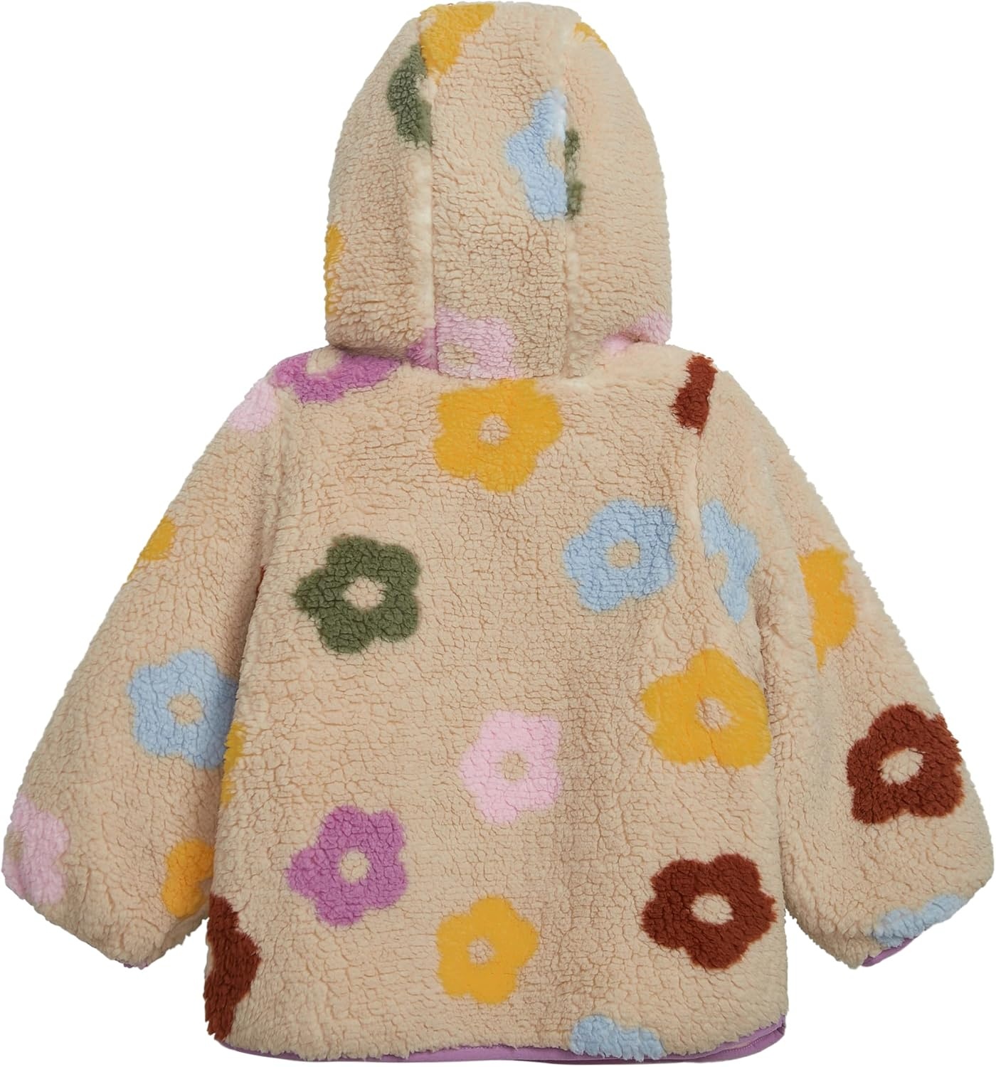 image:imageOSHKOSH BGOSH Baby Girls Reversible Sherpatopuffer Hooded JacketFloral