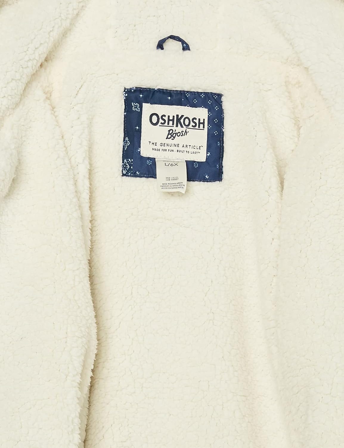 image:imageOSHKOSH BGOSH girls Midweight Fleece Lined Windbreaker JacketIndigo