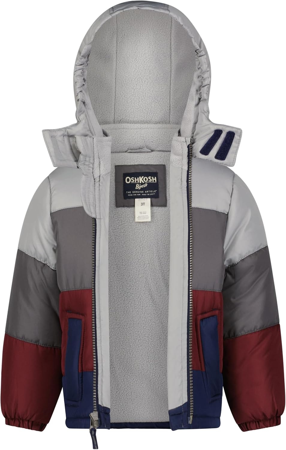 image:imageOsh Kosh BGosh Boys Heavyweight Puffer Coat Winter JacketBurgundy
