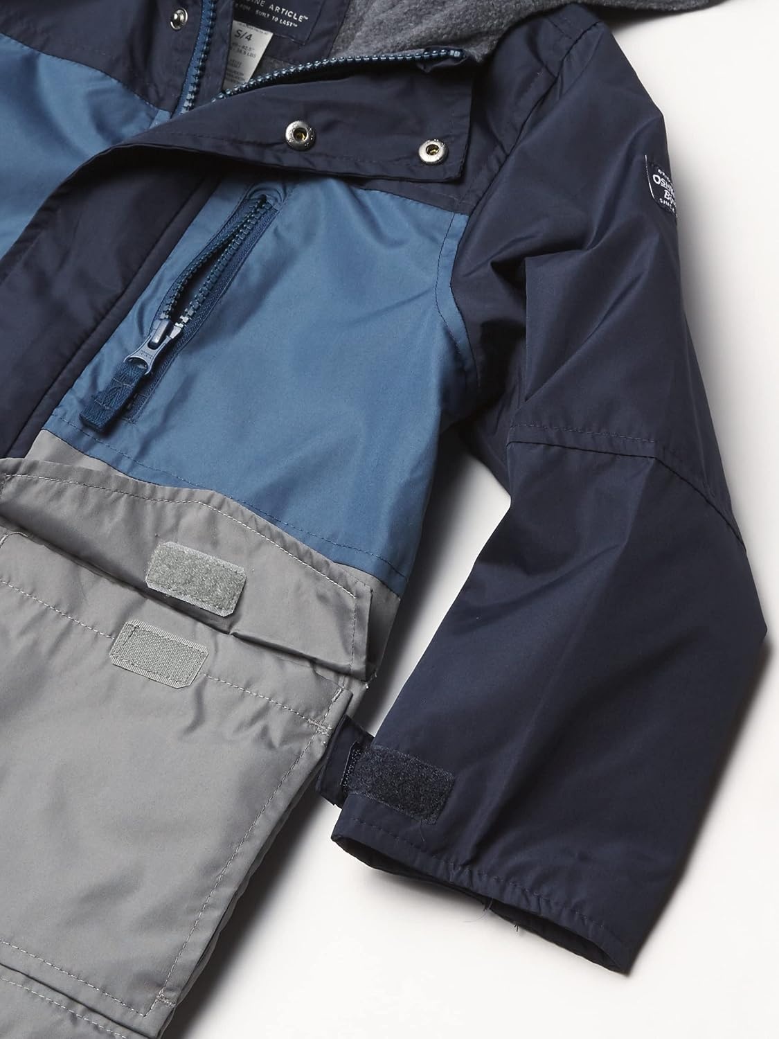 image:imageOsh Kosh boys Midweight Fleece Lined Windbreaker JacketTransitional JacketDeep Navy Blue Grey