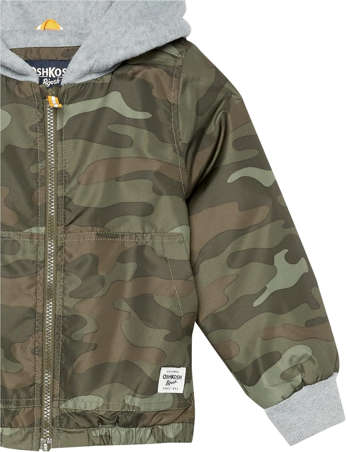 image:imageOsh Kosh boys Midweight Fleece Lined Windbreaker JacketTransitional JacketGreen Camo