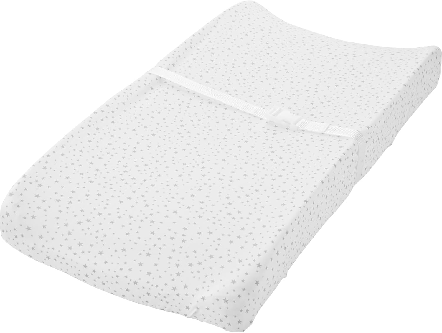 image:imageSimple Joys by Carters Baby 2Pack Cotton Changing Pad CoversWhite StarsStripe