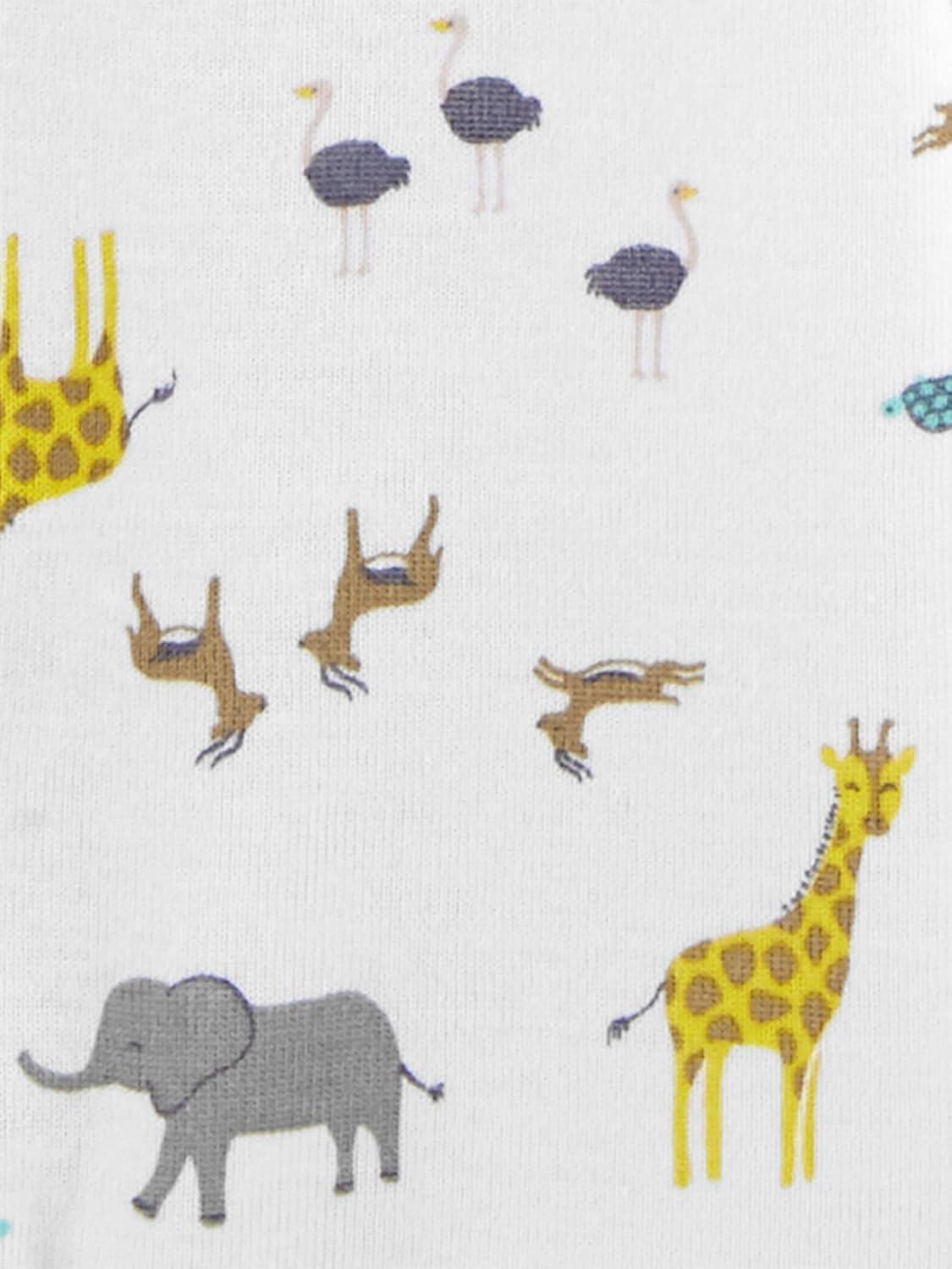 image:imageSimple Joys by Carters Baby 3Pack Snapup RompersAqua Blue Forest AnimalsGrey Mini StripeWhite