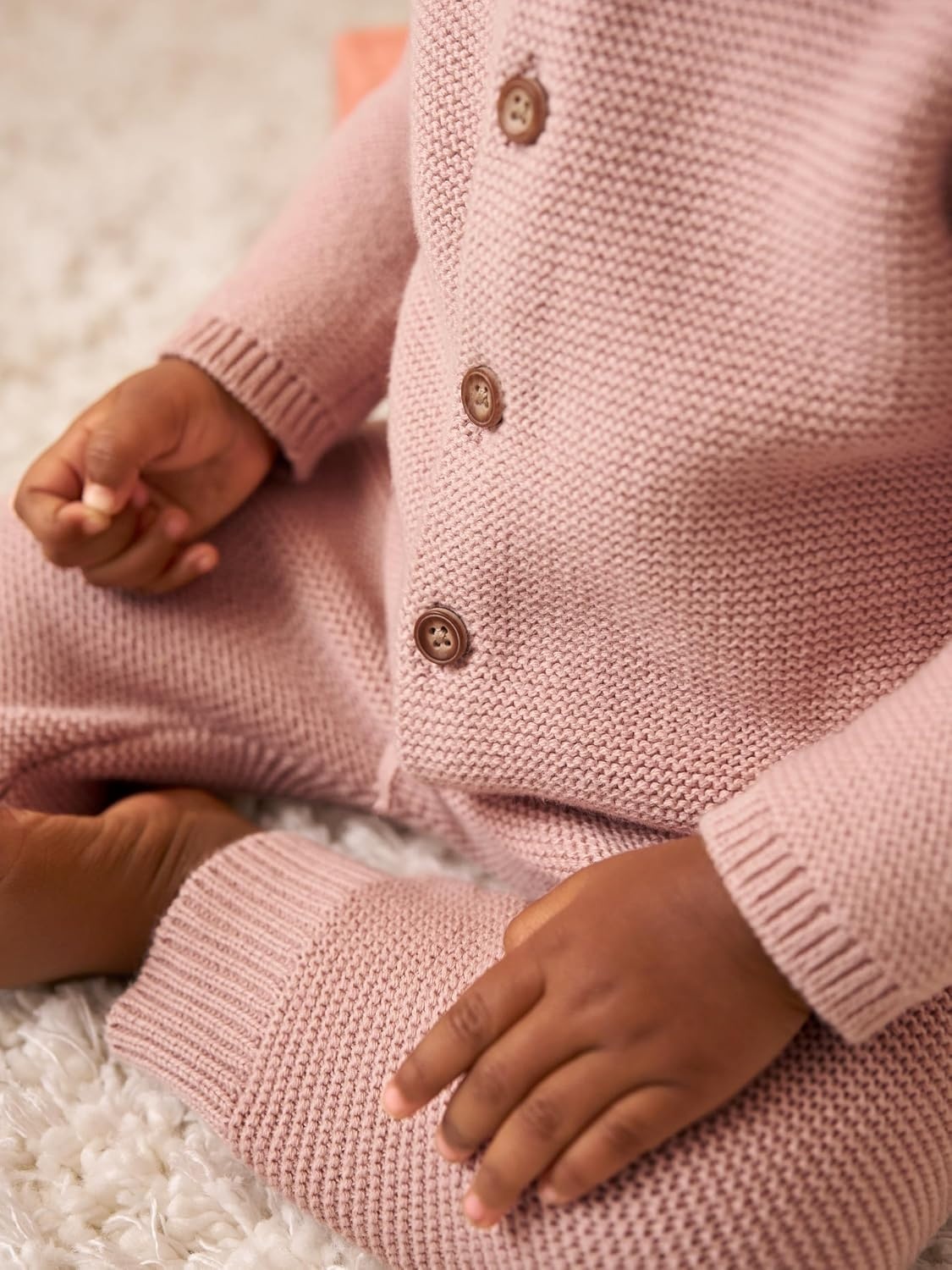 image:imageSimple Joys by Carters Baby 3piece Sweater SetGrey StripeLight Pink