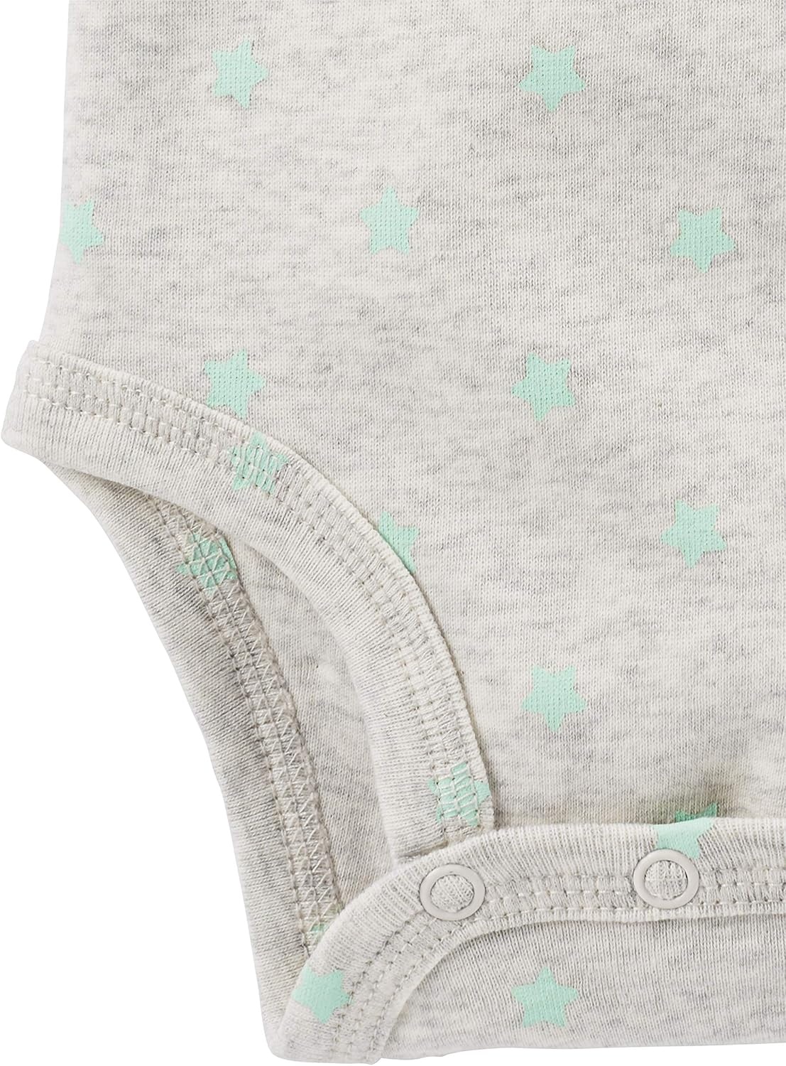 image:imageSimple Joys by Carters Baby 6piece Bodysuits Short and Long Sleeve and Pants SetGreyMint GreenElephantLamb