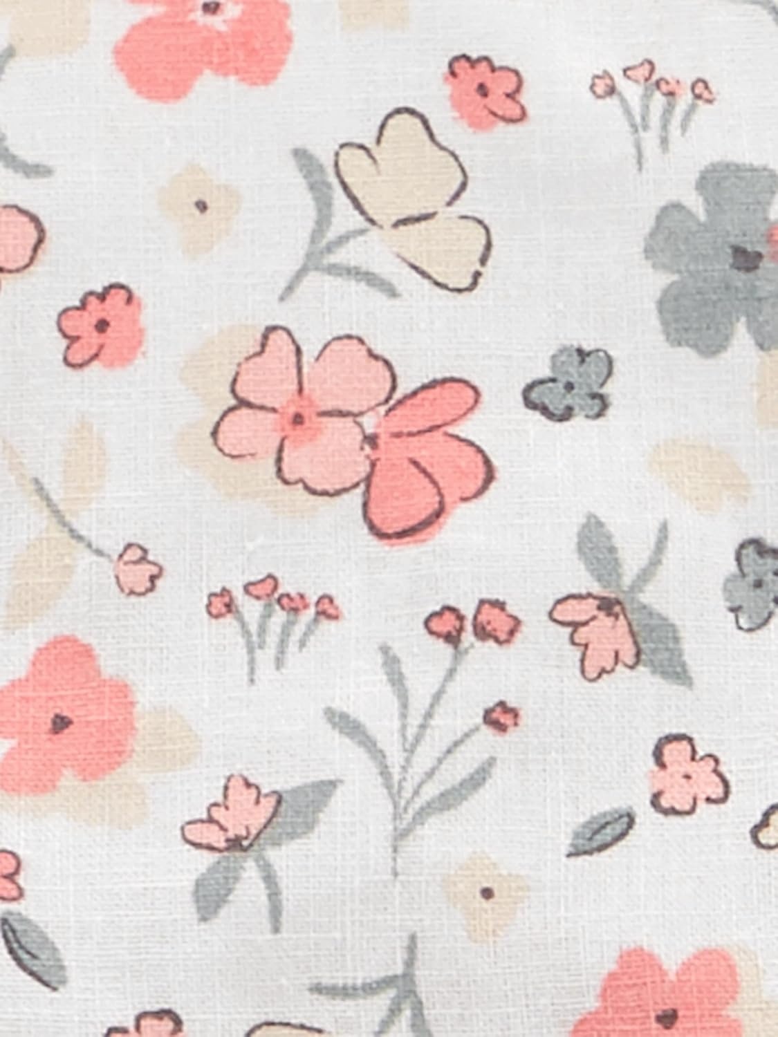 image:imageSimple Joys by Carters Baby Girls 2pack Sleeveless RompersPeachWhite Floral