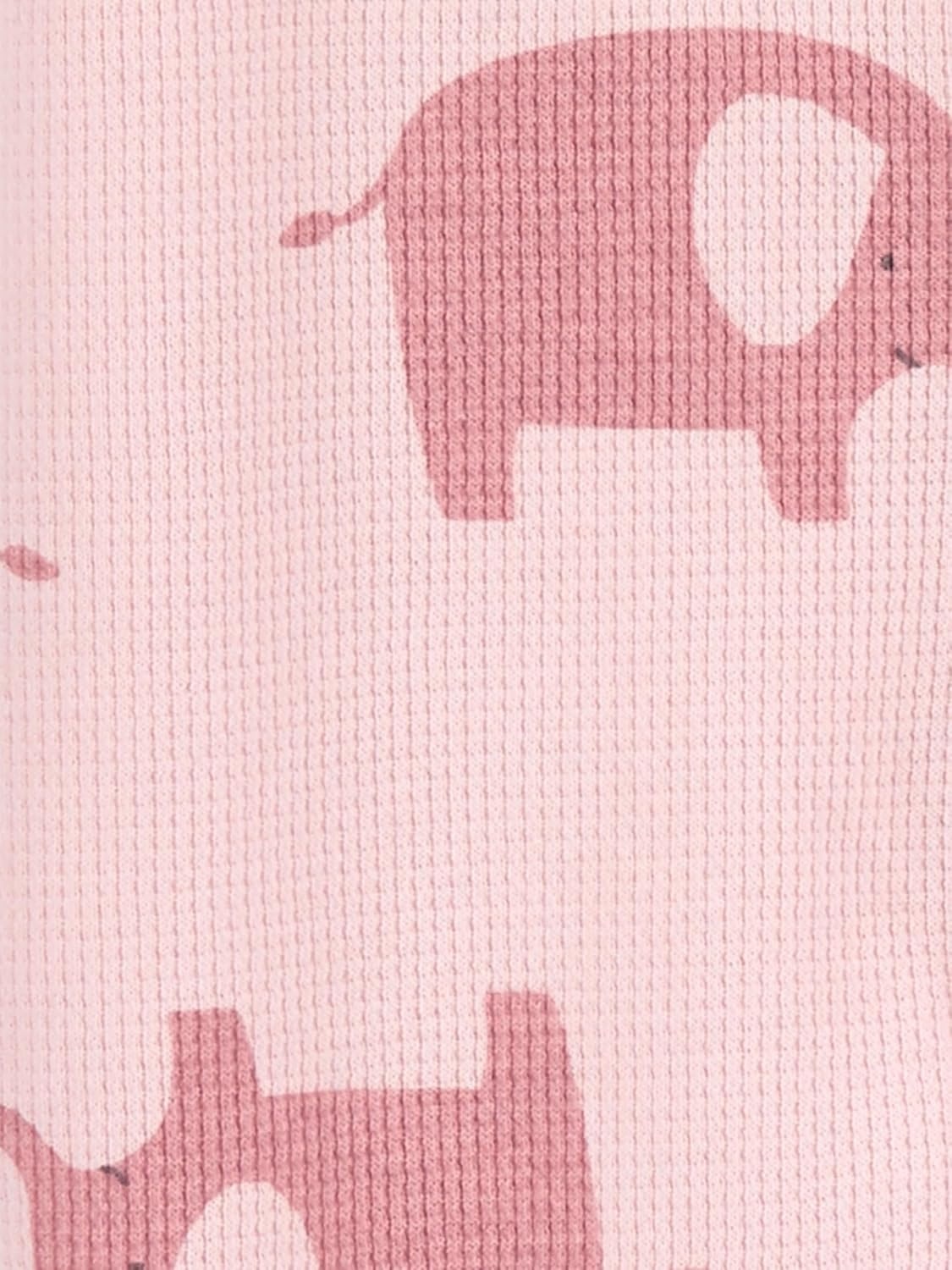 image:imageSimple Joys by Carters Baby Girls 2way Zip Thermal Footed Sleep and Play Pack of 2Pink ElephantWhite Floral