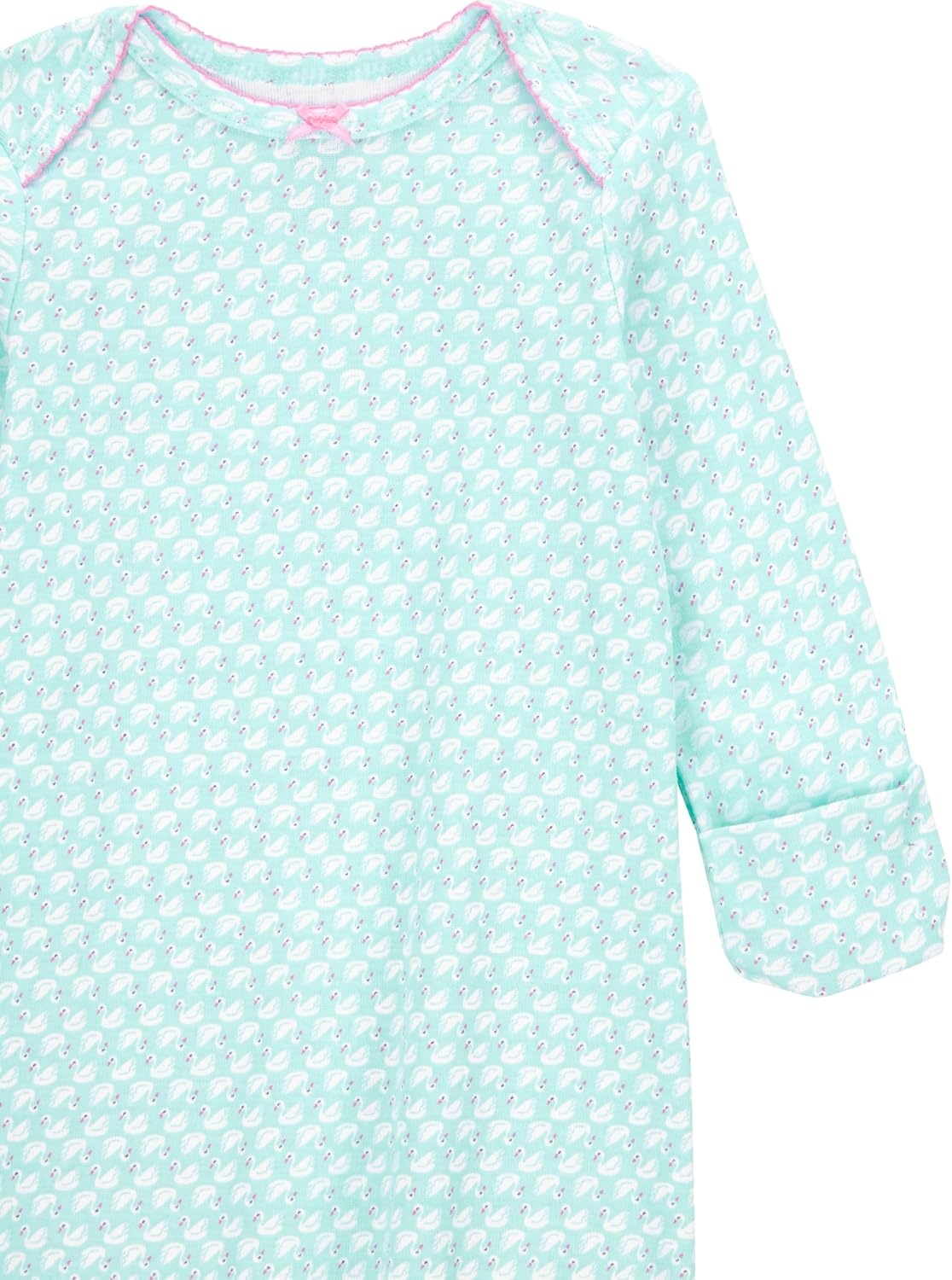 image:imageSimple Joys by Carters Baby Girls 3pack Cotton Sleeper GownBlue DucksPink AnimalWhite Floral