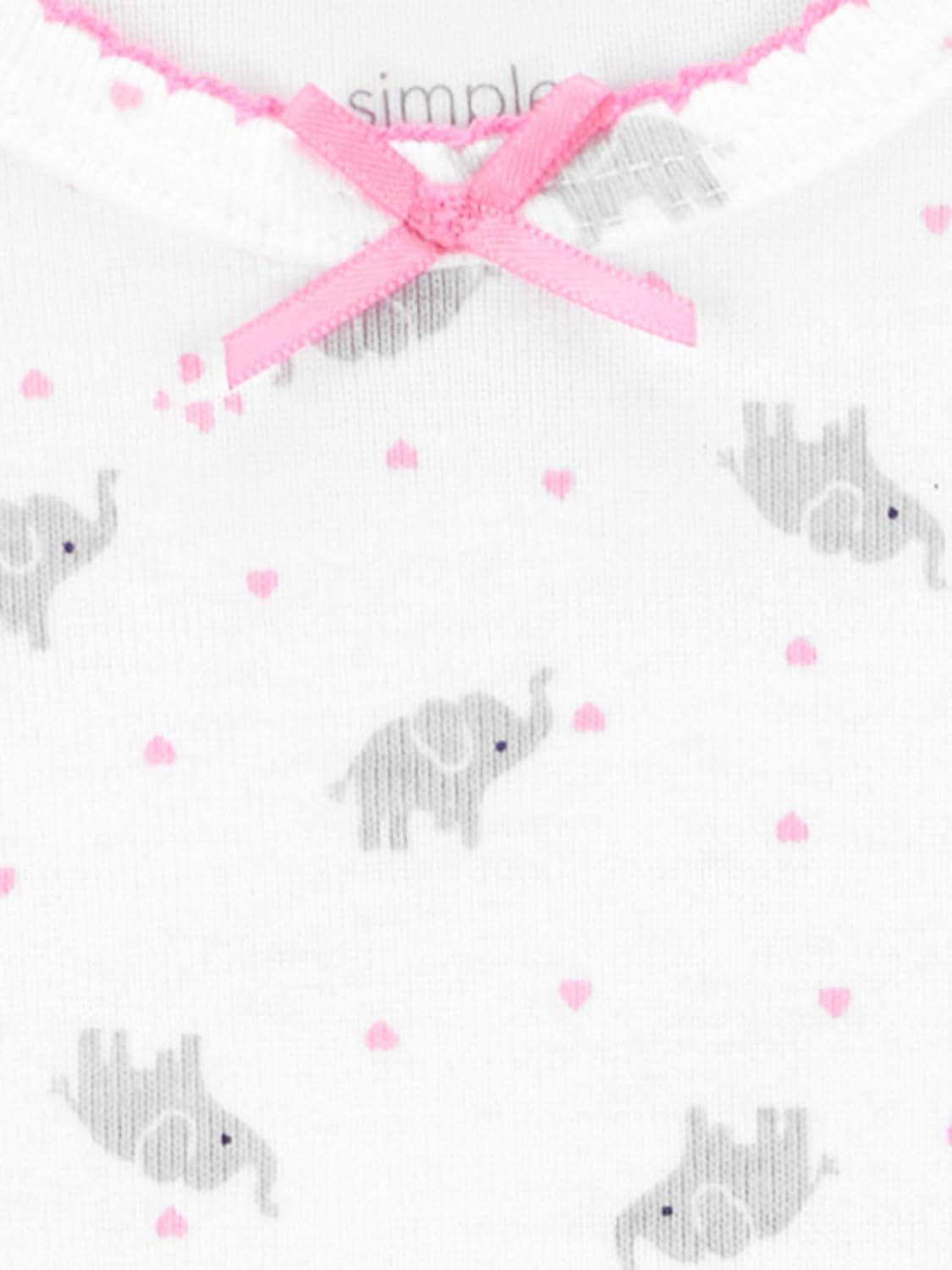image:imageSimple Joys by Carters Baby Girls 3pack Cotton Sleeper GownPinkMint GreenWhite
