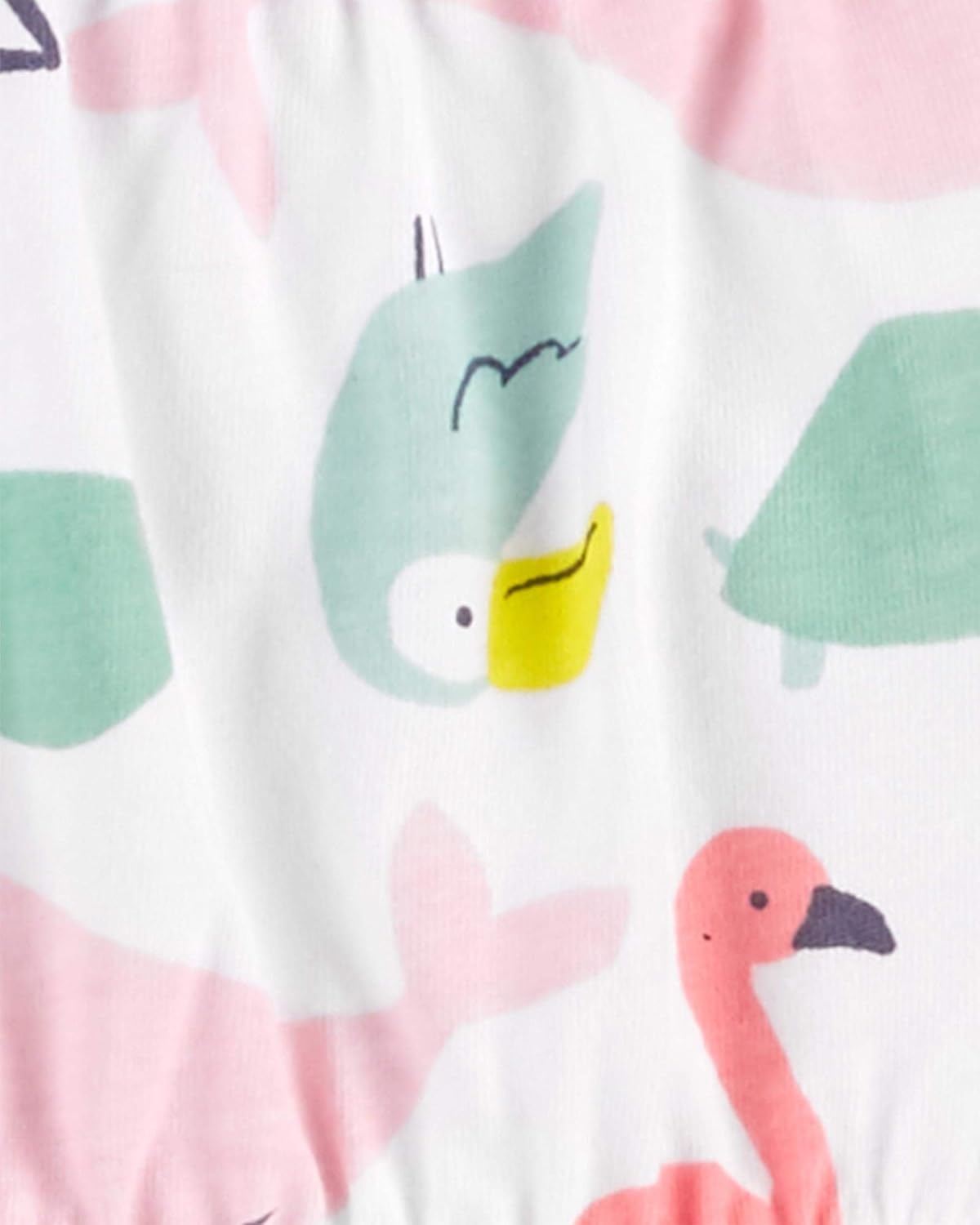 image:imageSimple Joys by Carters Baby Girls 3pack Romper Sunsuit and DressFlamingoFlowersSea Friends