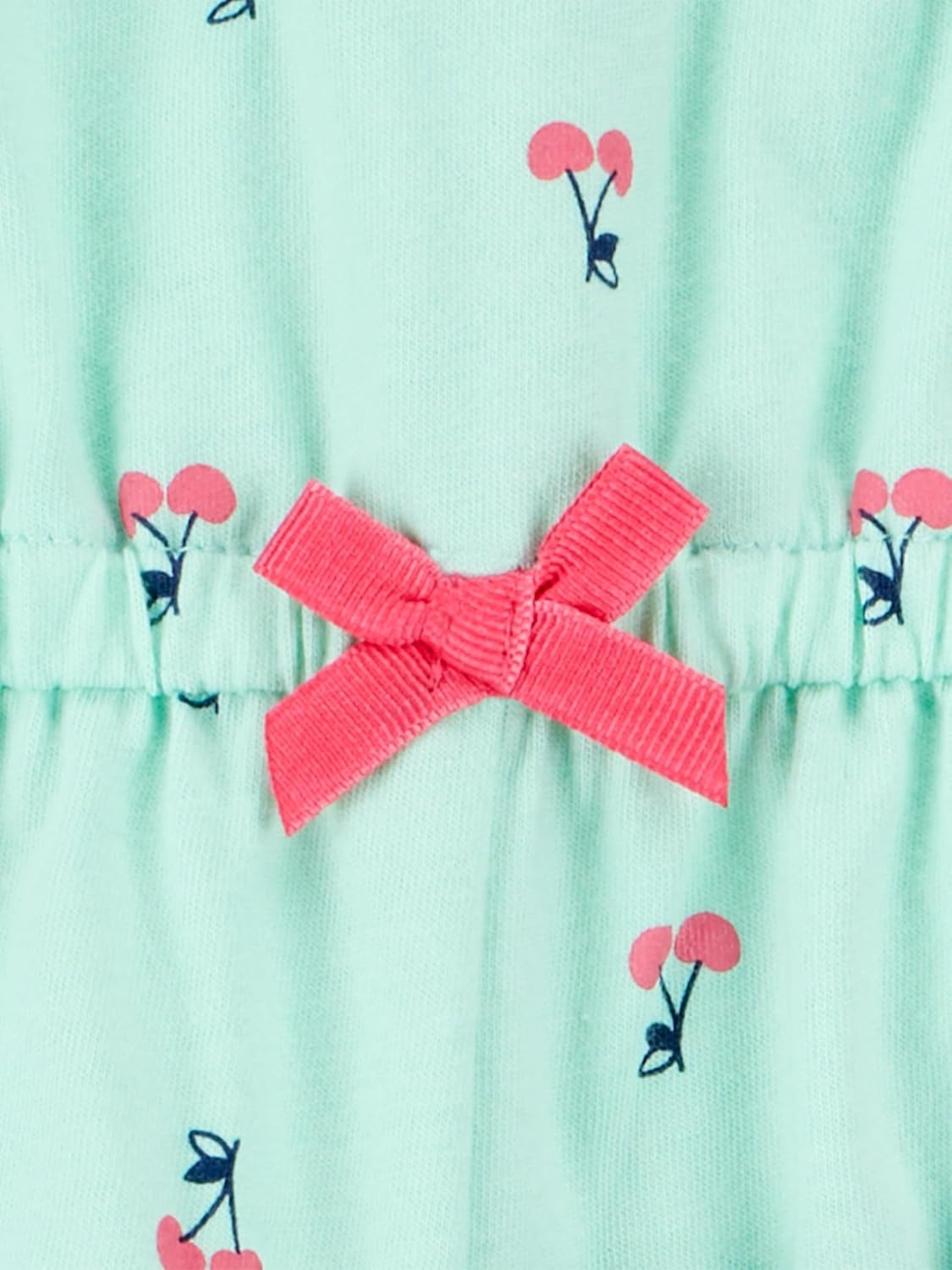 image:imageSimple Joys by Carters Baby Girls 3pack Romper Sunsuit and DressMint Green CherryNavy StripePink Floral