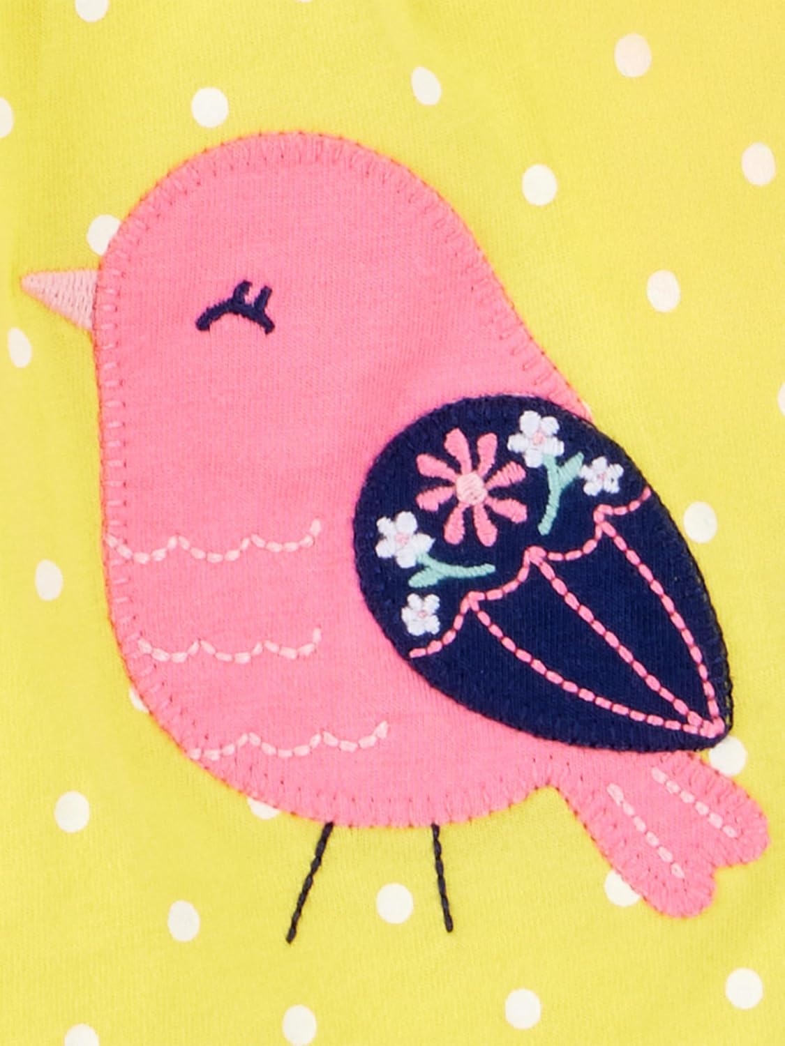 image:imageSimple Joys by Carters Baby Girls 3pack Romper Sunsuit and DressPink DotsWhite FloralYellow Bird