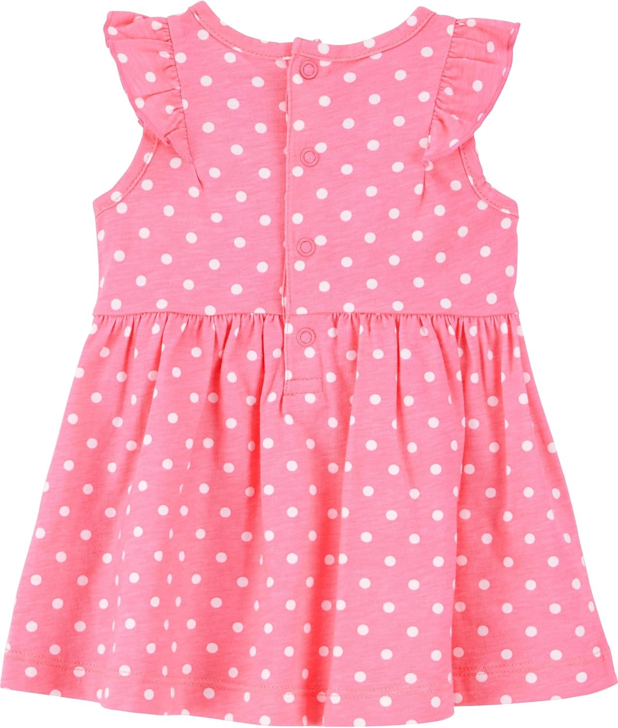 image:imageSimple Joys by Carters Baby Girls 3pack Romper Sunsuit and DressPink DotsWhite FloralYellow Bird