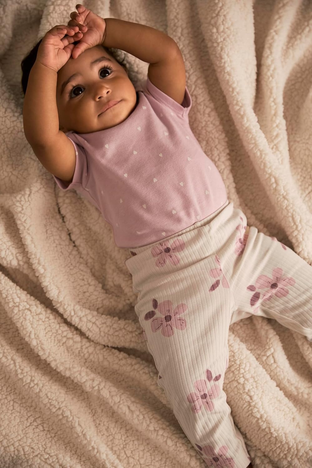 image:imageSimple Joys by Carters Baby Girls 4piece Jacket Pant and Bodysuit SetWhite Ground Floral