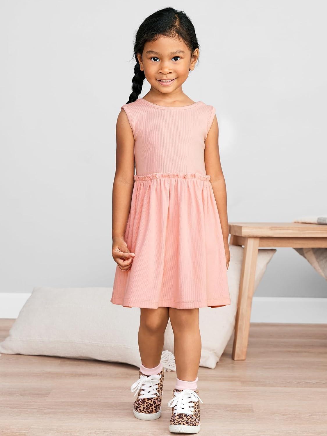 image:imageSimple Joys by Carters Baby Girls Shortsleeve and Sleeveless Dress Sets Pack of 2Dusty Blue FloralPink