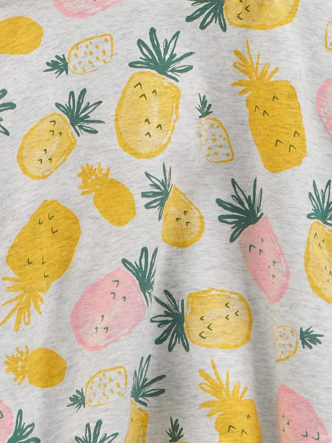 image:imageSimple Joys by Carters Baby Girls Shortsleeve and Sleeveless Dress Sets Pack of 2Grey PineappleMustard Yellow Flowers