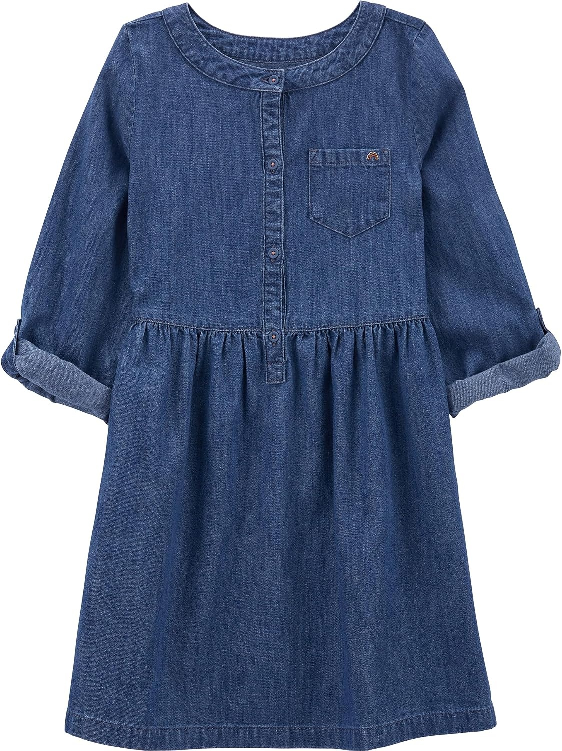 image:imageSimple Joys by Carters Girls 2Pack LongSleeve Dress SetBrown CheetahDark Denim