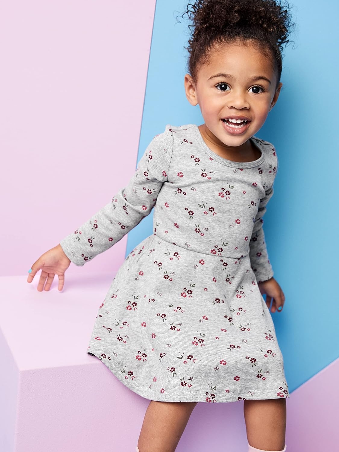 image:imageSimple Joys by Carters Girls 2Pack LongSleeve Dress SetPlumFloral