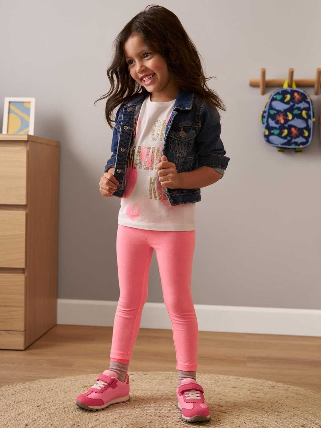 image:imageSimple Joys by Carters Girls 3 pack LeggingsNavyPinkDenim