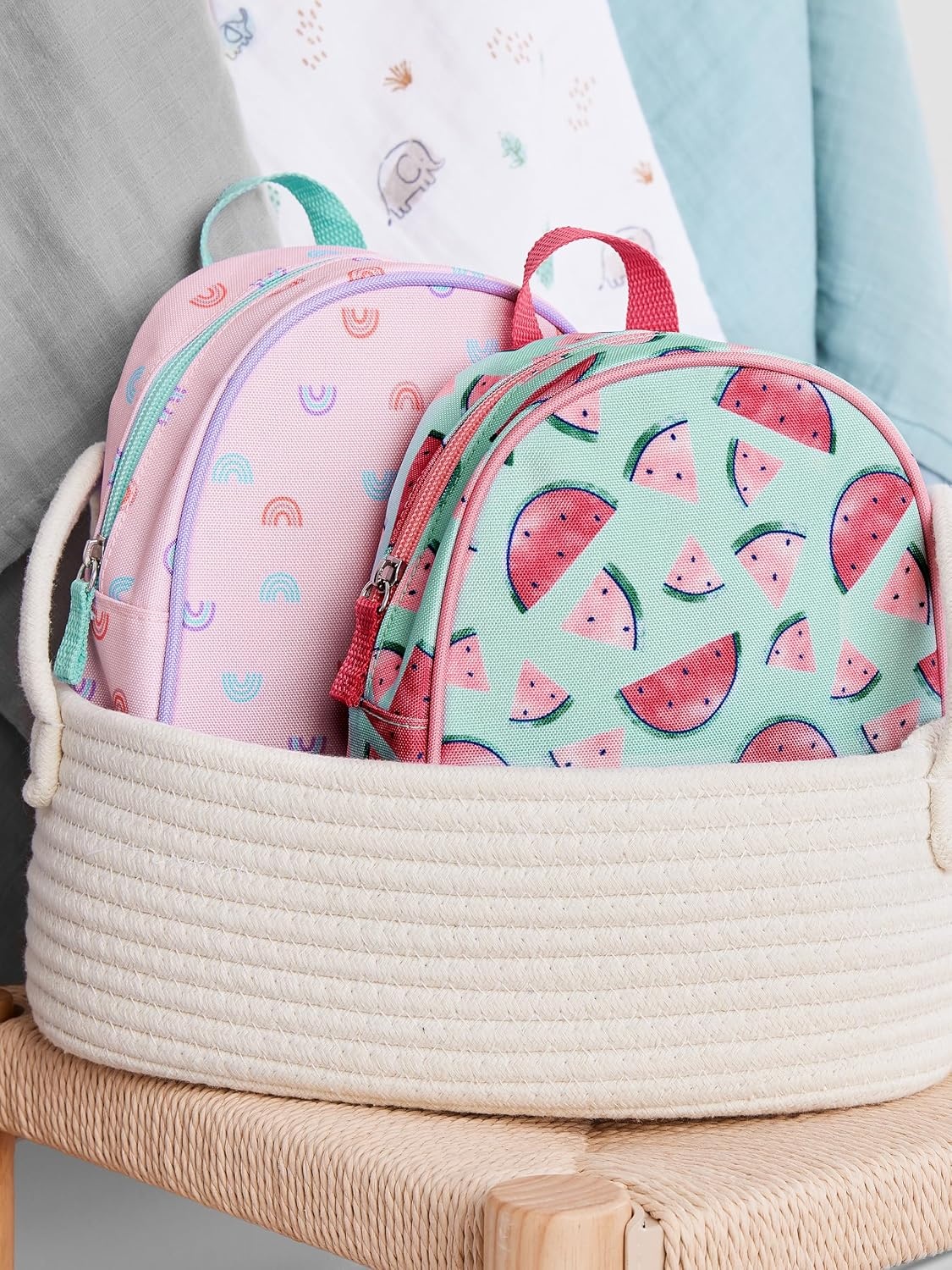 image:imageSimple Joys by Carters Mini Backpack Mint Green Watermelon One SizePink Rainbow