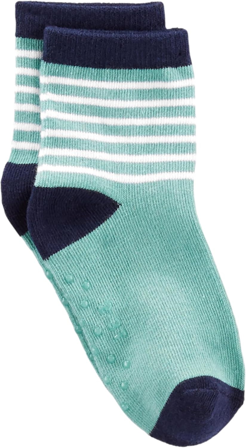image:imageSimple Joys by Carters babyboys 12pack Neutral Sock LowMulticolorDinosaurMonsterStripe