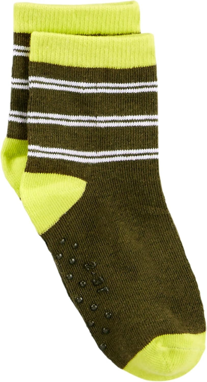 image:imageSimple Joys by Carters babyboys 12pack Neutral Sock LowMulticolorDinosaurMonsterStripe