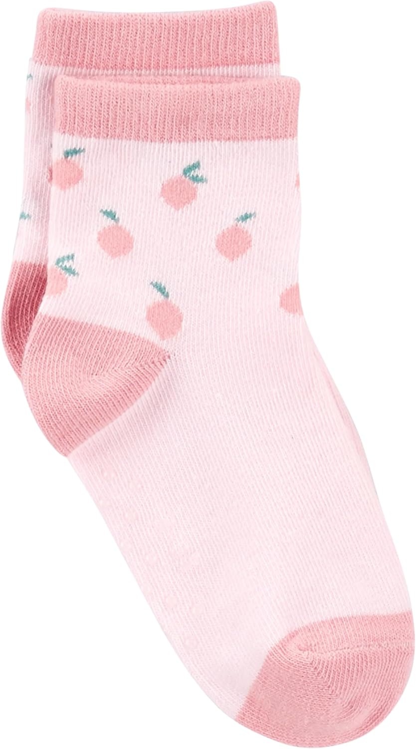 image:imageSimple Joys by Carters babyboys 12pack Neutral Sock LowMulticolorFlowersFruitHearts