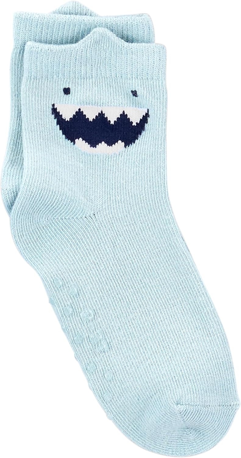 image:imageSimple Joys by Carters babyboys 12pack Neutral Sock LowMulticolorMonsterSharksStripe
