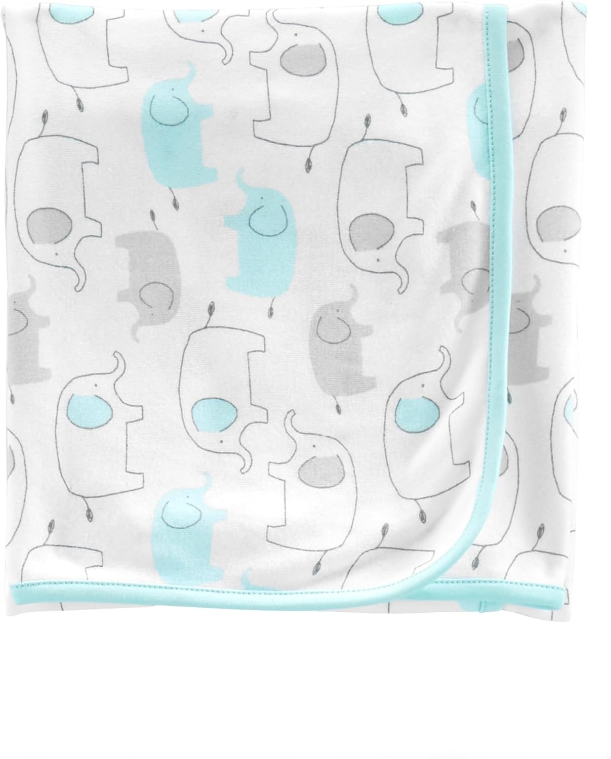 image:imageSimple Joys by Carters babygirls 8piece Towel and Washcloth SetAqua BlueGrey