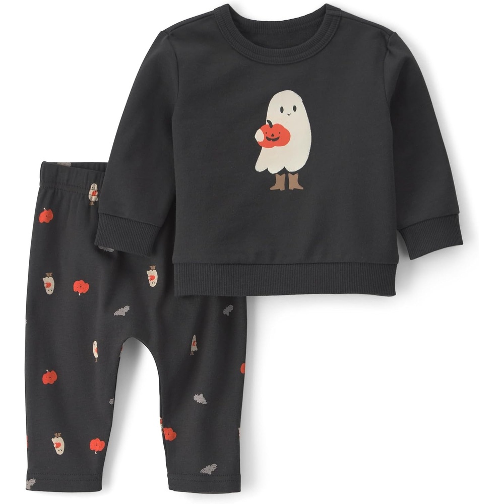 image:imageCarters Baby Boys 2piece Holiday Pant SetBlack Cowboy Ghost