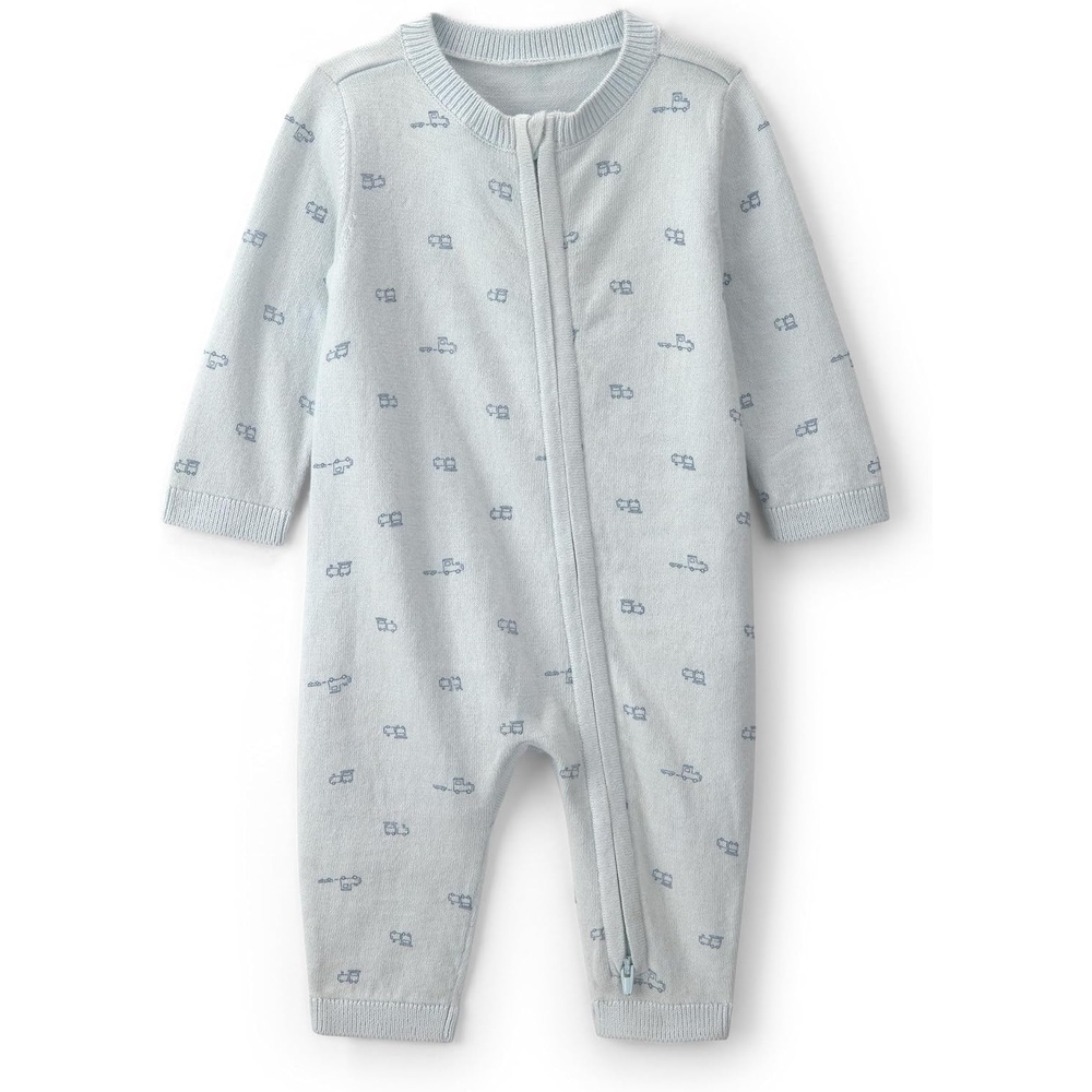 image:imageCarters Baby Boys Onepiece JumpsuitBlue Train