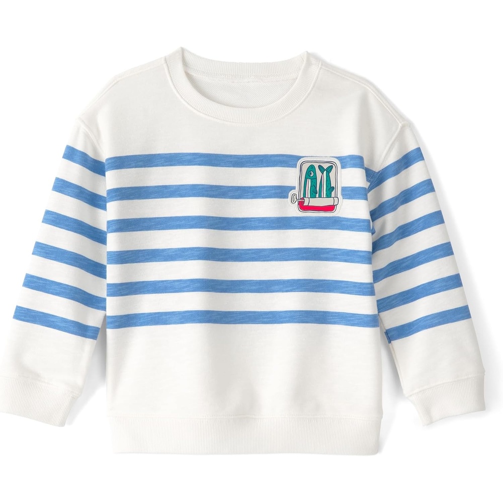 image:imageCarters Baby Boys Pullover SweatshirtBlue Stripes