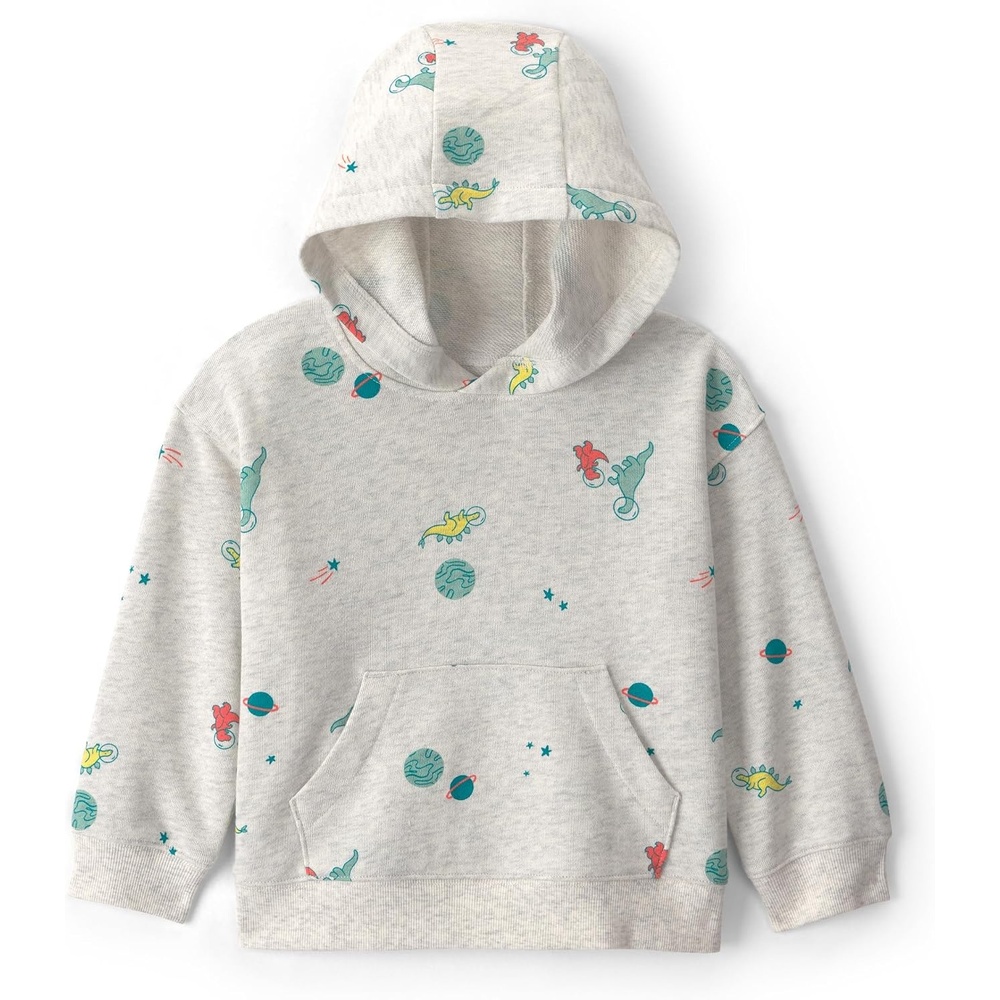 image:imageCarters Baby Boys Pullover SweatshirtGrey Dino Print
