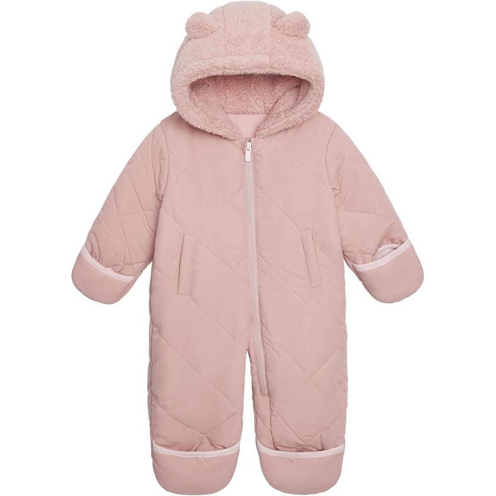 image:imageCarters Baby Cozy Onepiece Footed Pram SuitLight Pink
