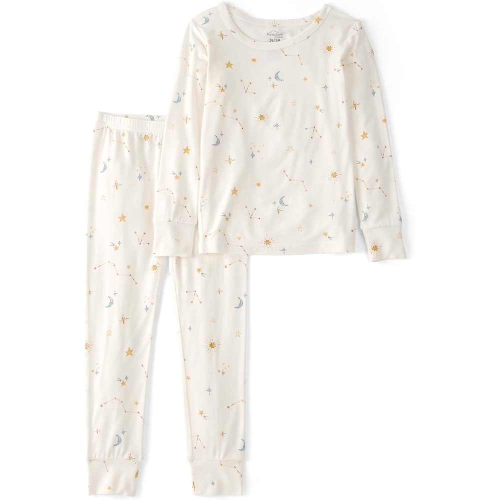image:imageCarters Baby Purelysoft Longsleeve 2piece PajamasConstellation Print