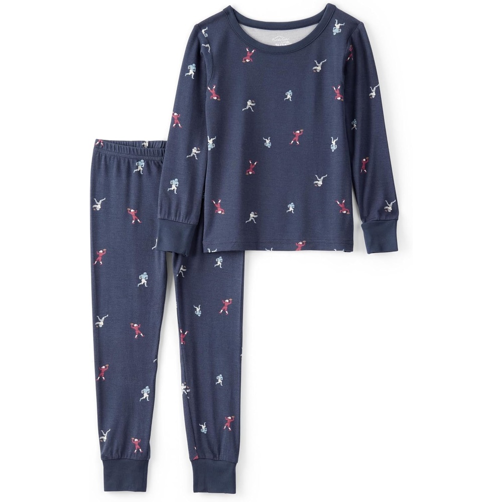 image:imageCarters Baby Purelysoft Longsleeve 2piece PajamasFootball Player